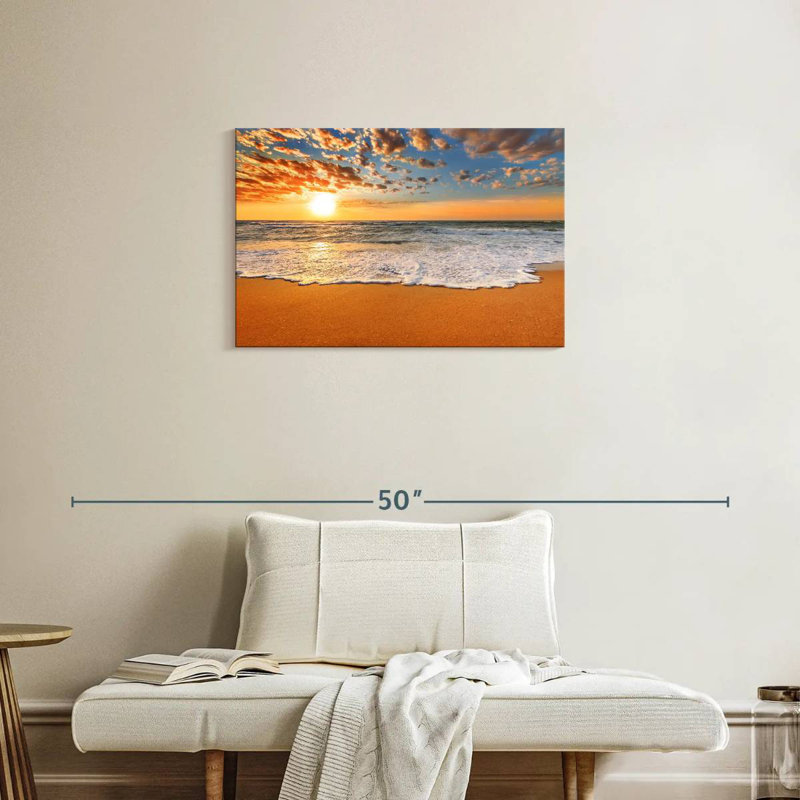 Gillard Ocean Waves Sunrise, H 20 po x l 30 po