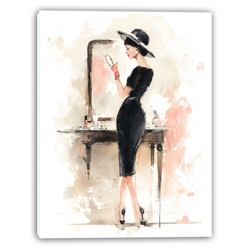 Art mural sur toile Elegance at the Vanity