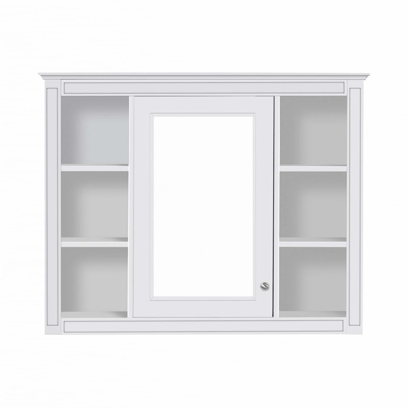 Armoire de rangement murale pour salle de bain, cabine de pharmacie, Blanc
