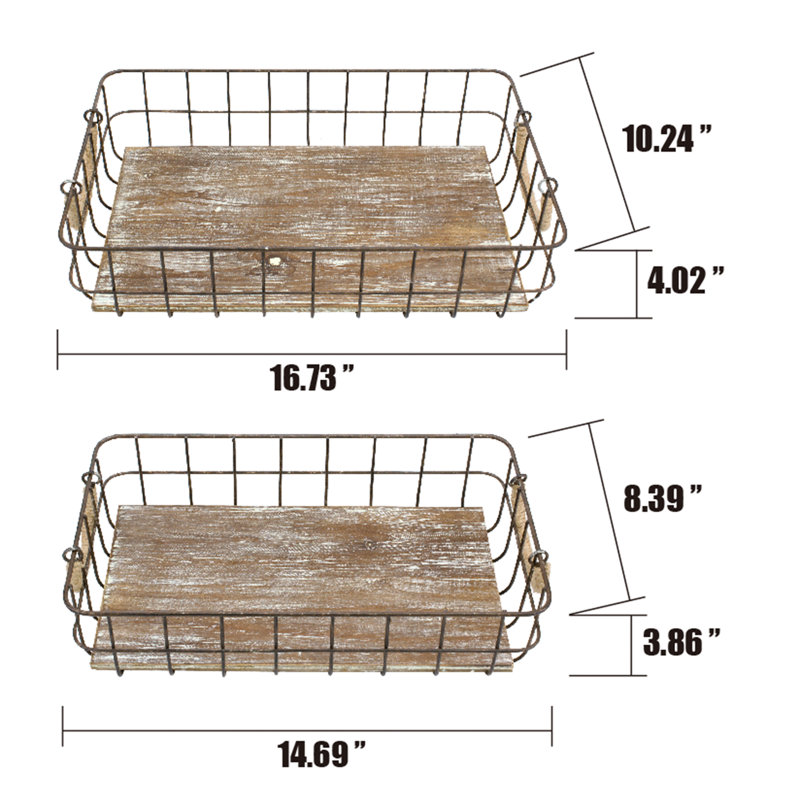 Gracie Oaks Decorative Basket