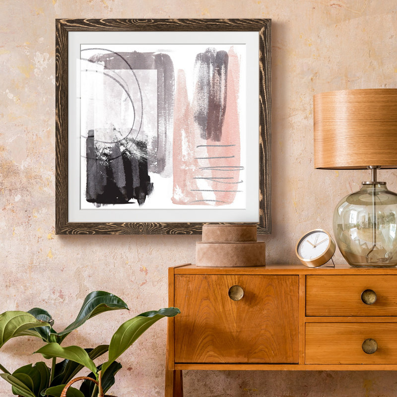 Coexistance III - reproduction encadrée de qualité supérieure - prête à être accrochée, H 17 po x l 17 po x P 1,5 po, Blanc