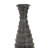 Ceramic Black Decorative Vase with Ripple Texture