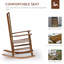 Chaise berçante à haut dossier Traditional-1837795211
