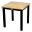 Soho 20" Teak Aluminum Outdoor Tall Square Side Table-933152716