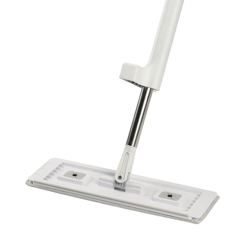 Self Wringing Flat Mop, Microfiber Floor Mop With 4 Reusable Washable Pads, 360° Rotating Head & Stainless Steel Handle For Hardwood, Laminate, Tile, Vinyl