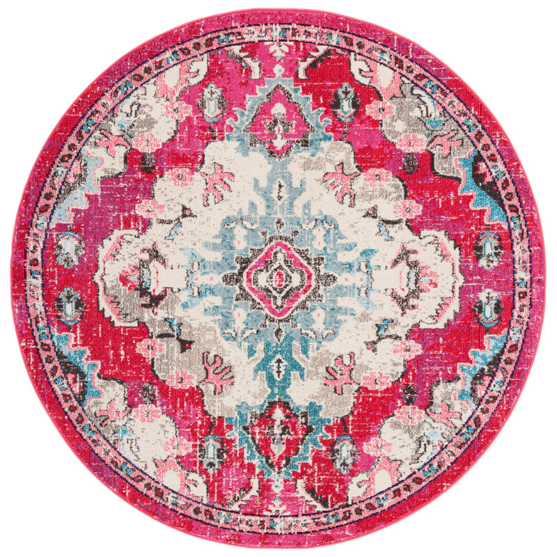 Palco Performance Oriental Rug, Round 6'7"