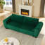 Canapé convertible 2-en-1 avec coussins et rangement pour salon, appartement, bureau, vert-294347177