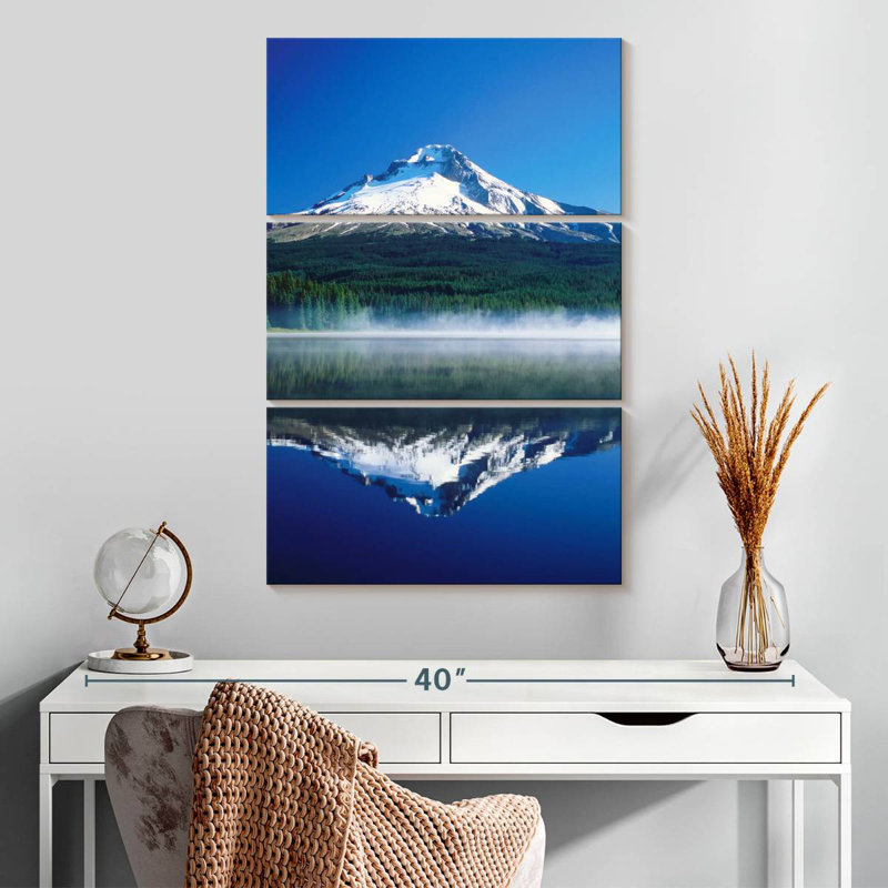 Alvord, Mont Hood dans le lac Trillium, H 32 po x l 20 po