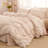Nayoroom 3 Pieces Ruched Duvet Cover Set Bed Set Boho Shabby Chic Bedding Set For Bedroom Soft Fluffy Ruffle Comforter Cover Set With Pillowcases-112392160-112392159
