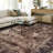 Machine Washable Vintage Area Rug - Soft Carpet with Non-Slip Backing for Living Room, Bedroom, Office,Red-606586427