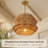 Boho Rattan Chandelier