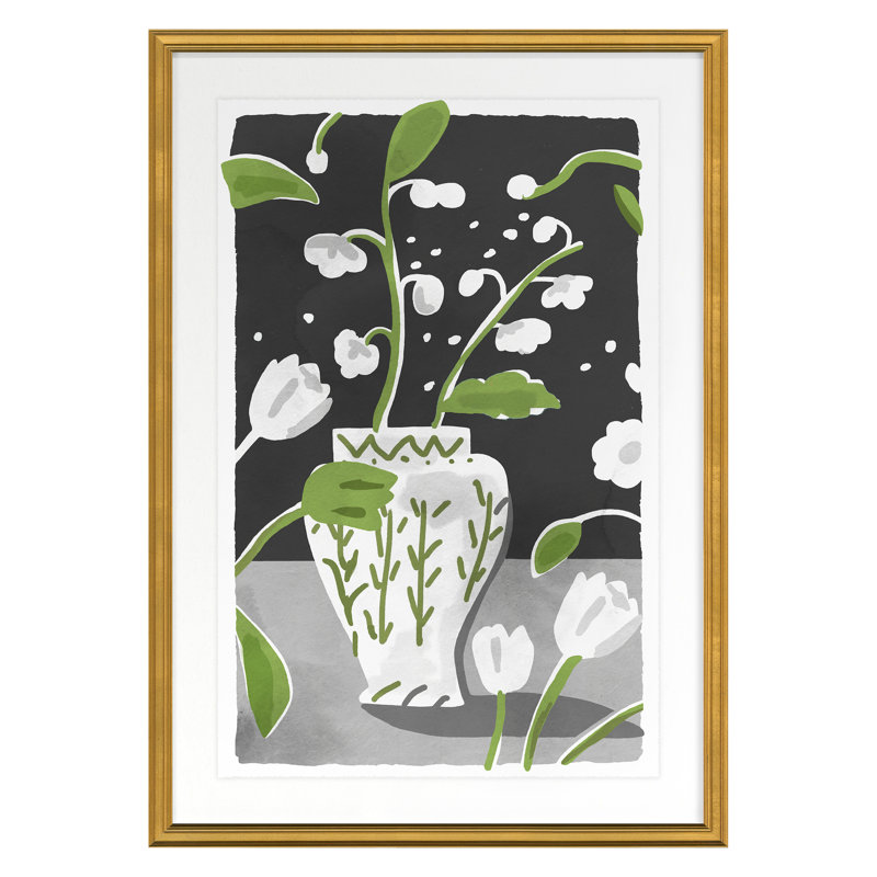 Peterloon Tall Print by Dana Gibson, 24" H x 17" W x 1" D, Gold