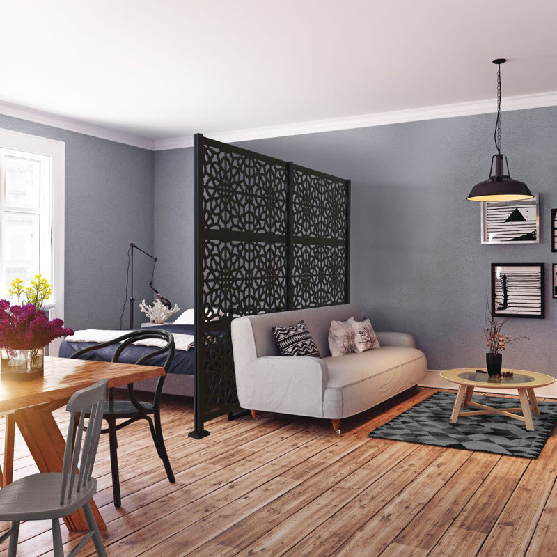 Ensemble d'extension de poteau de rideau décoratif 2 pi x 4 pi