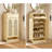 Cream White Tall Shoe Storage Cabinet with Drawer & Louvered Doors, Adjustable Shelves, for Entryway