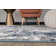 Tapis gris / bleu / blanc Willington