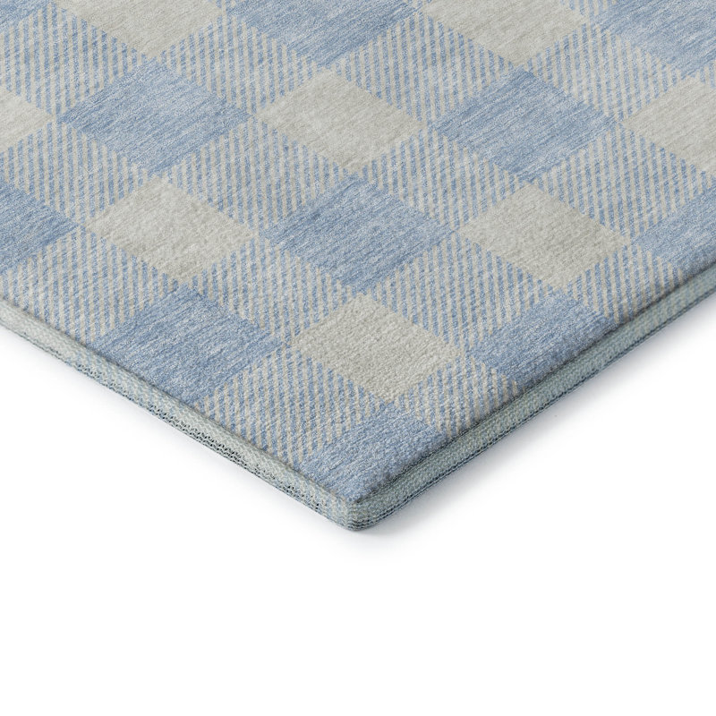 Tapis de qualité supérieure lavable à la machine Prisco Sky, Tapis de couloir 2 pi 3 po x 7 pi 6 po