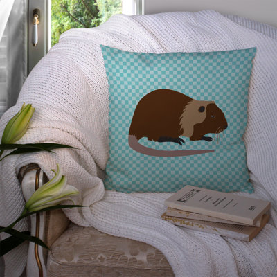 Nutria River Rat Check Outdoor Throw Pillow