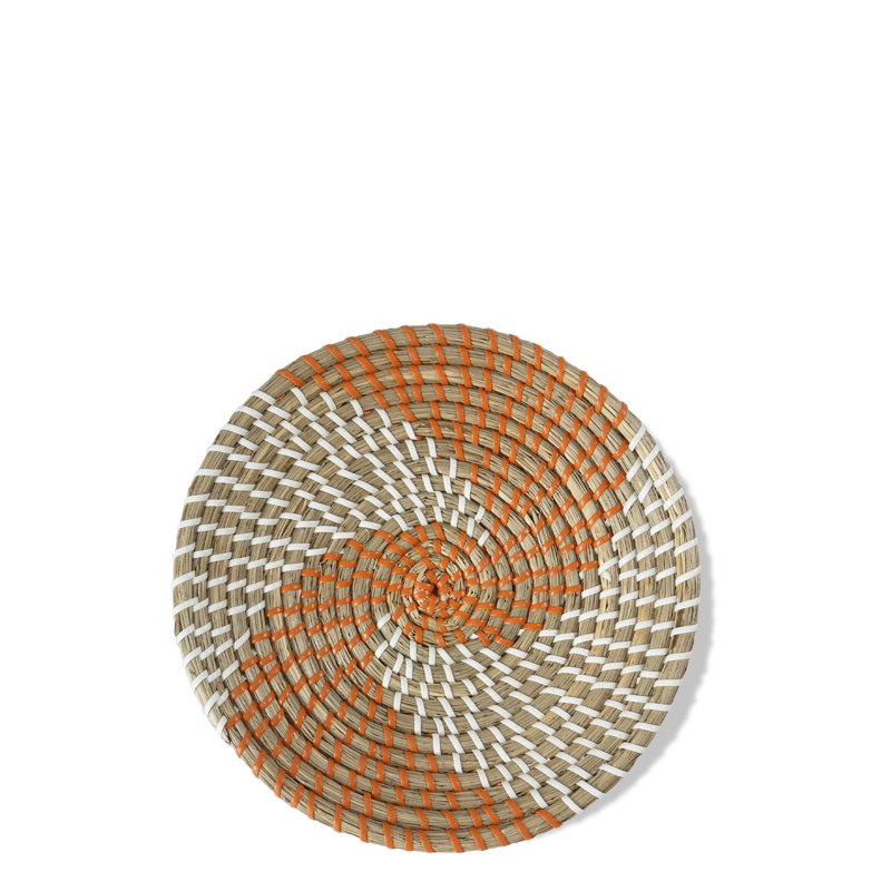 Handmade Boho Abstract Wall Decor on Wicker