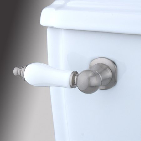 Made to Match Decorative Porcelain Tank Lever Arm, Satin Nickel