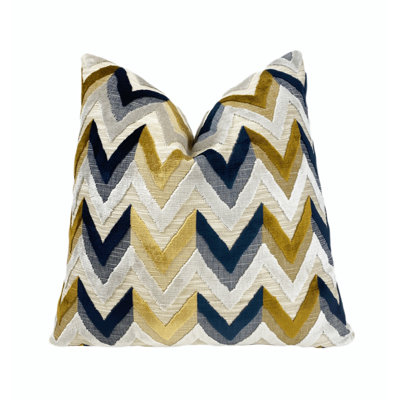 Chevron Velvet Throw Pillow Cover