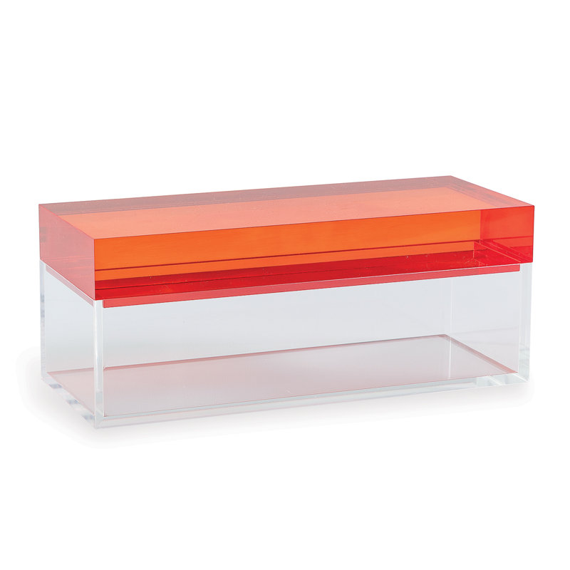 Glencoe Boxes, Red/Clear