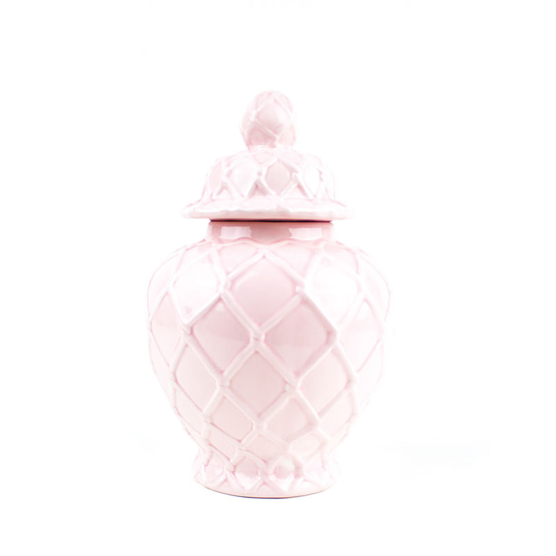 Shirena Ceramic / Porcelain Table Vase, 10" H x 6.25" W x 6.25" D