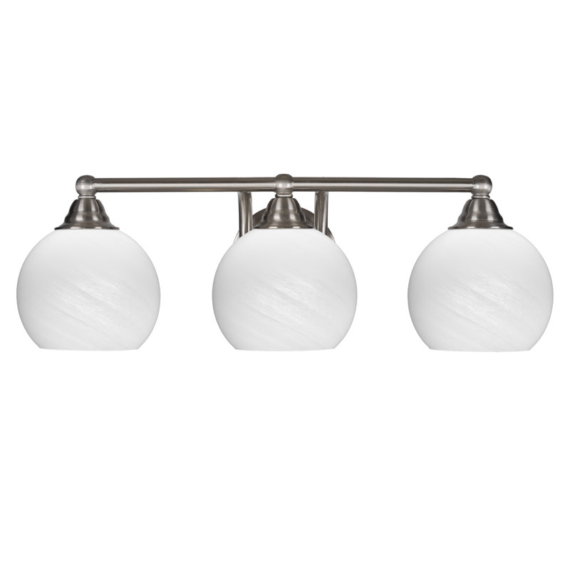 Michell 3-Light Bath Bar, Brushed Nickel