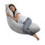 Coussin de maternité en forme de L pour femmes enceintes
