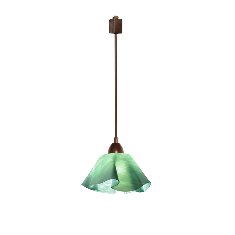 Luminaire suspendu Dale, Petit, Blanc, Vert écume de mer