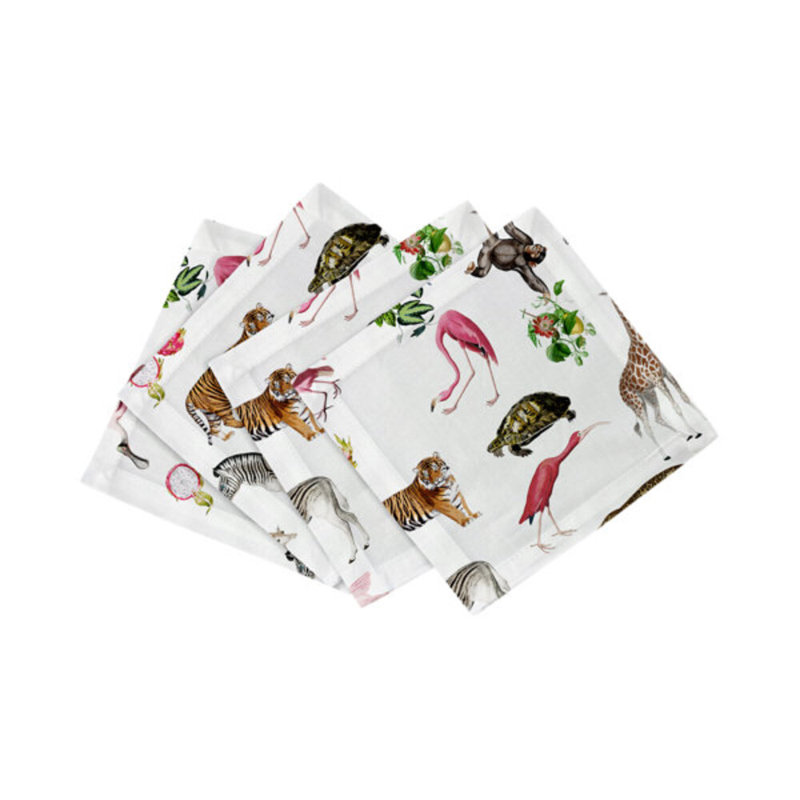 Exotix Square Napkins, Natural