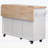 Rolling Kitchen Island with Drop Leaf,Power Outlet,and Ample Storage,for Kitchen,Dining Room-1463045702