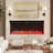 40-Inch Recessed Electric Fireplace Heater With Multicolor Flame & Remote Control