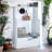 Buck II White High Gloss Finish Hall Tree