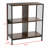 Open Storage Bookshelf with 4 Cube-105973912