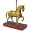 Vintage Brass Horse Carousel
