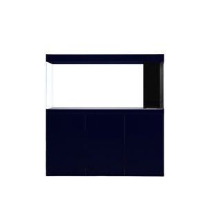 Navy Blue Rectangular Floor Standing Aquarium Tank