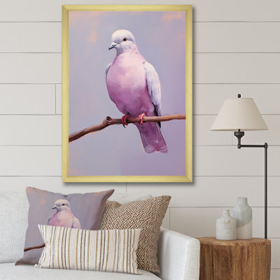 Colombe polie II sur toile