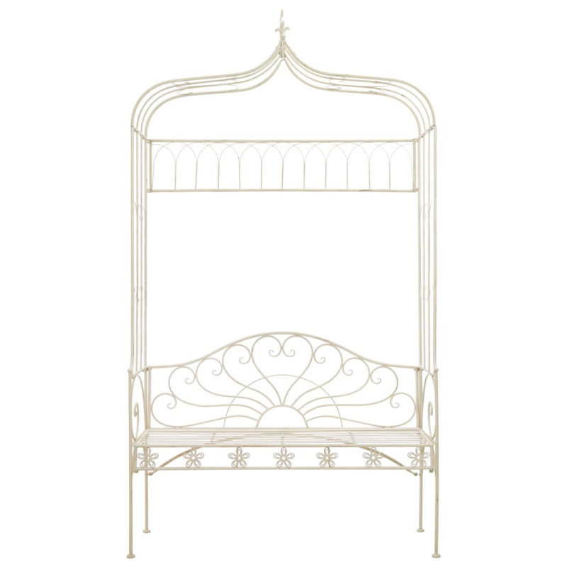 Banc de jardin en acier inoxydable Ethanmichael, Beige