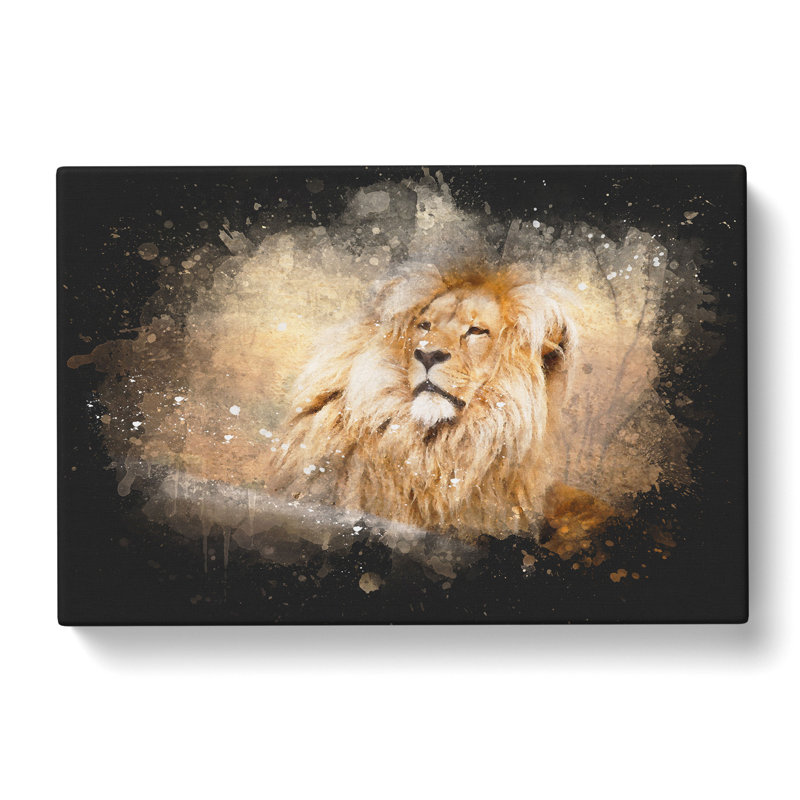 Lion Vol.1 - Wrapped Canvas Print, 40cm H x 60cm W x 3cm D