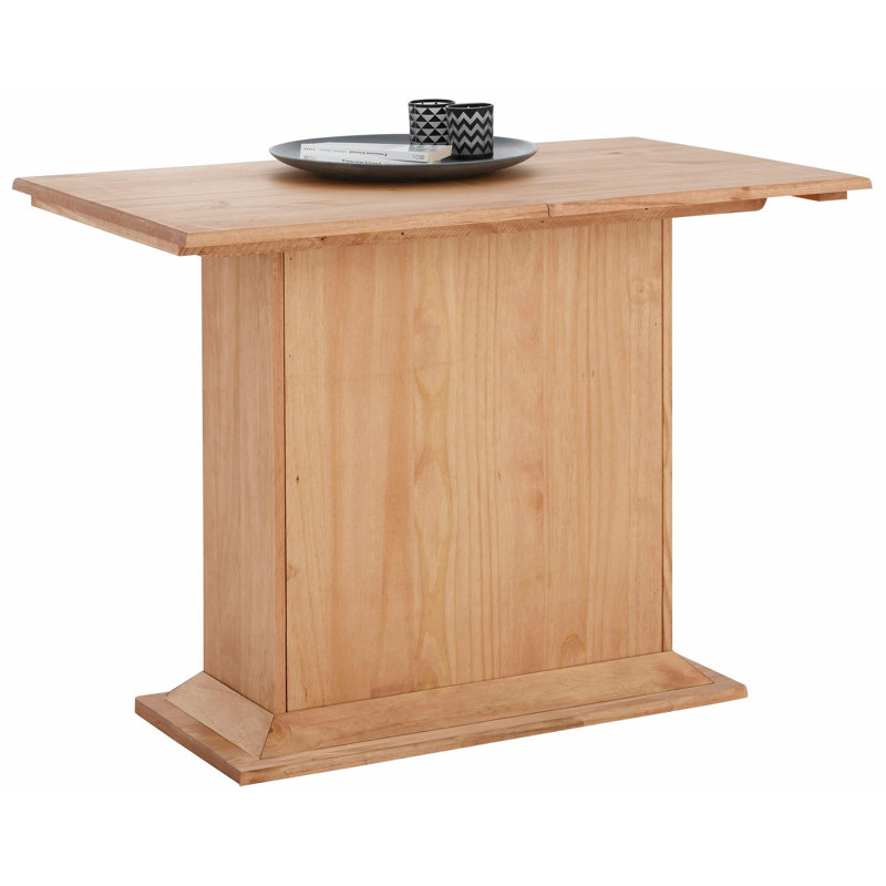 Rosa Solid Wood Dining Table, Brown, 75cm H x 90cm W x 140cm L