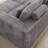 87" Oversized Boneless Sectional Lounge Chaise,No Assembly Required,Cloud Plush Loveseat-850826188