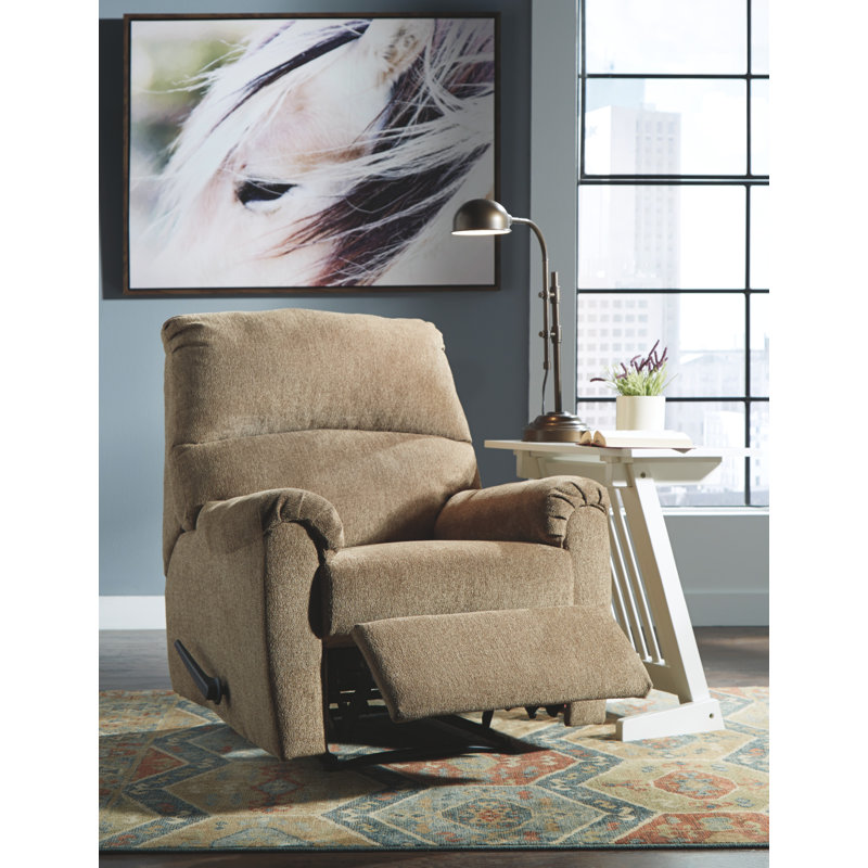 Pinegar Upholstered Recliner, Mocha Polyester
