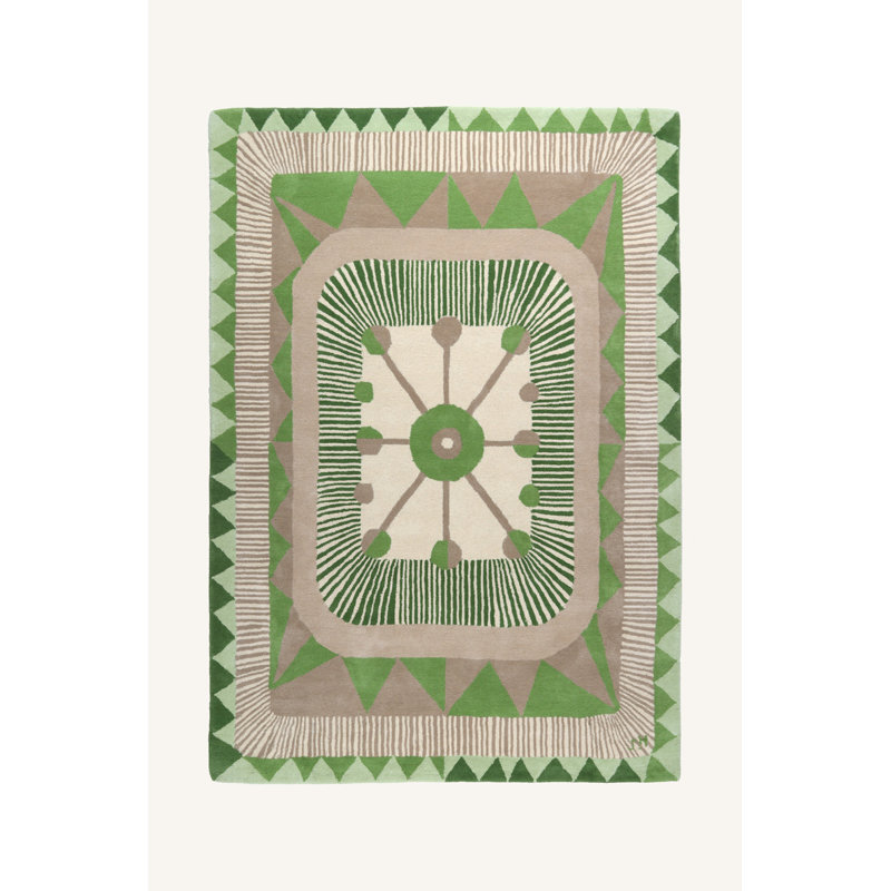 Ressington Oriental Wool Hand Woven Area Rug, Rectangle 160 x 230cm