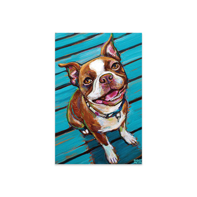 " Cookie The Red Boston Terrier " by Robert Phelps