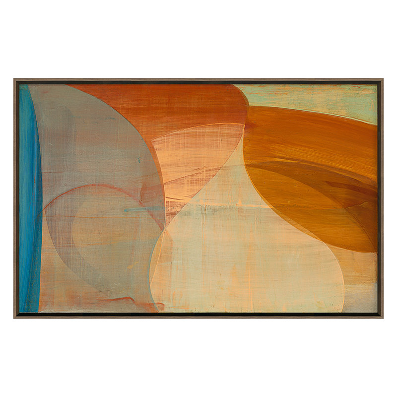 Soleil Print by Victoria Johnson, Walnut, 26" H x 40" W x 2" D