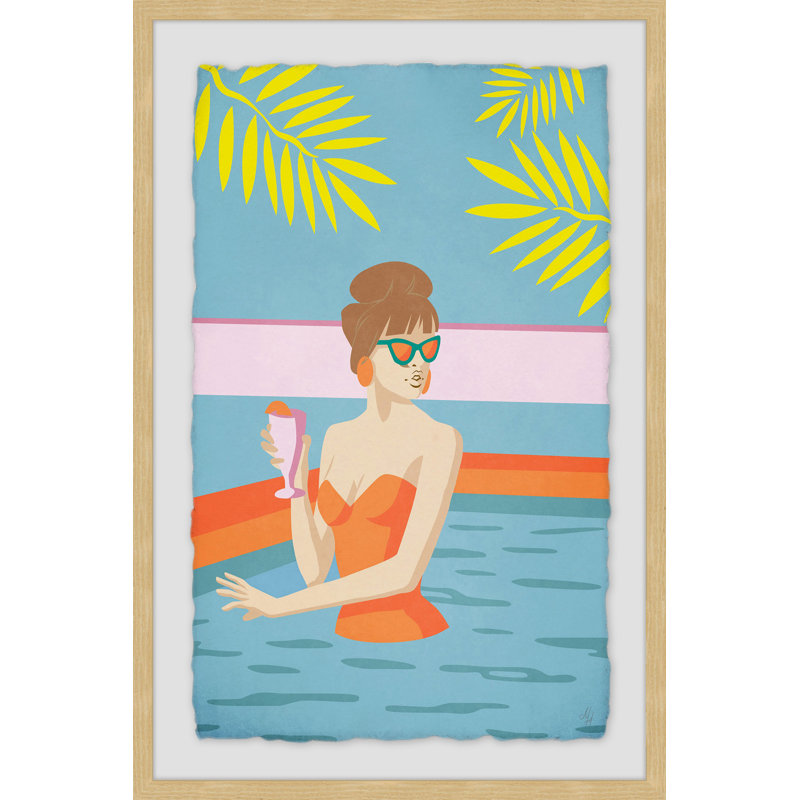 Dipping - Single Picture Frame Painting, 30 cm H x 20 cm W x 4 cm D