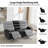  Genuine Leather Compact Swivel Recliner Chair, Rocker Lounge Recliner Chair For Small Space With Comfortable Reclining-Black-1025538408