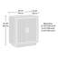 Armoire de rangement fonctionnelle gris moyen avec tablettes réglables, polyvalente et polyvalente pour un usage domestique, rangement facile à assembler