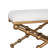 Pippa Cream Boucle Gold Sphere Stool