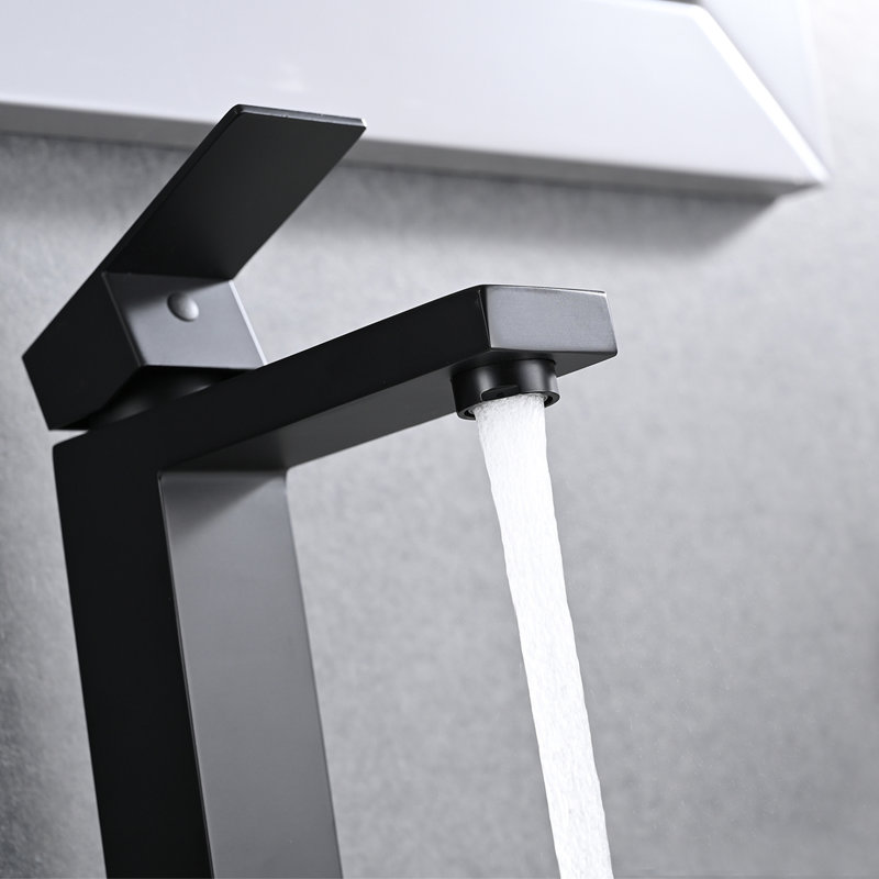 Robinet de salle de bain à un trou avec plaque de pont et ensemble de bonde